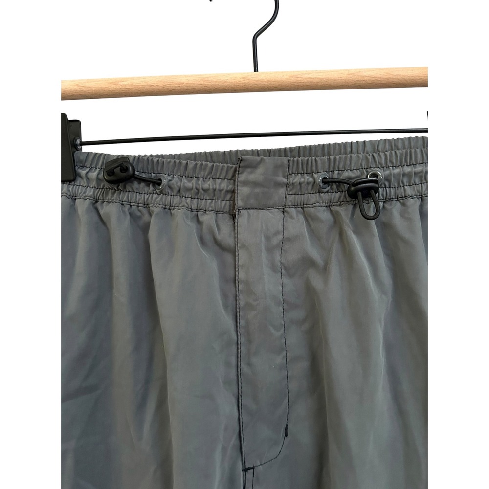 Old Navy Mens Y2K Blokecore Medium Gray Cargo Track Pants Drawstring Pockets - Picture 5 of 10